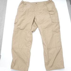 5.11 Tactical Cargo Pants Men's 40 X 30 Khaki Polyester Mid-Rise Straight Leg
